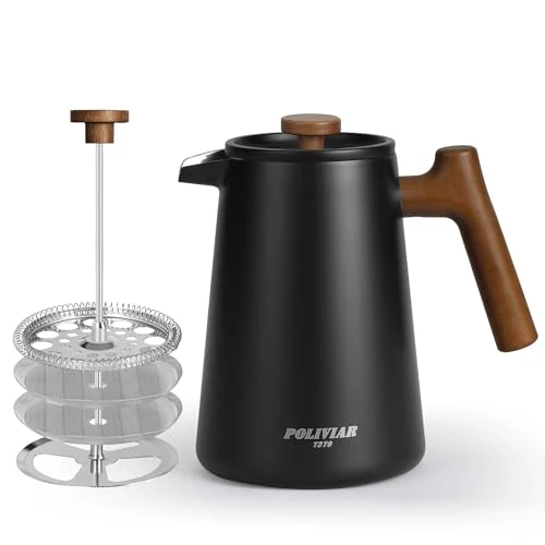 Dependable POLIVIAR French Press Coffee Maker Selected