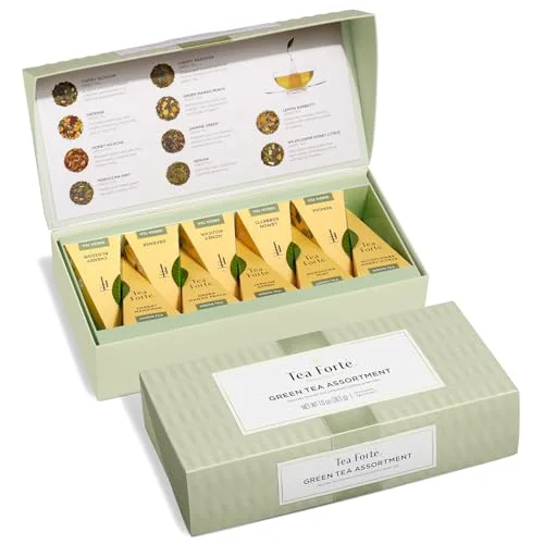 Unique Tea Sampler 10 Pyramid Infuser Bags 10 Count Organic