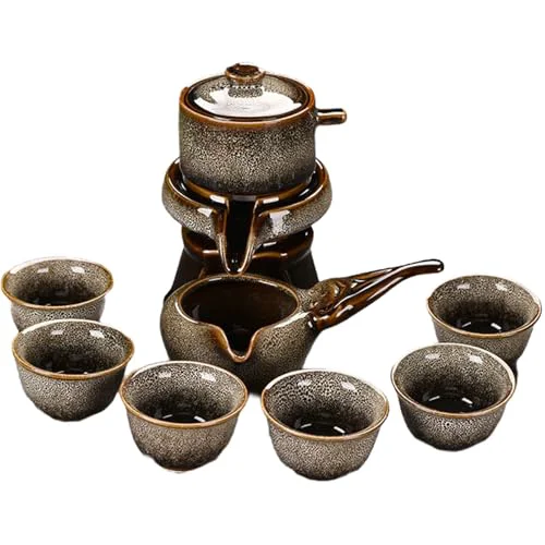 Premium Lazy Tea Set Automatic Stone Grinding Pot Lightweight