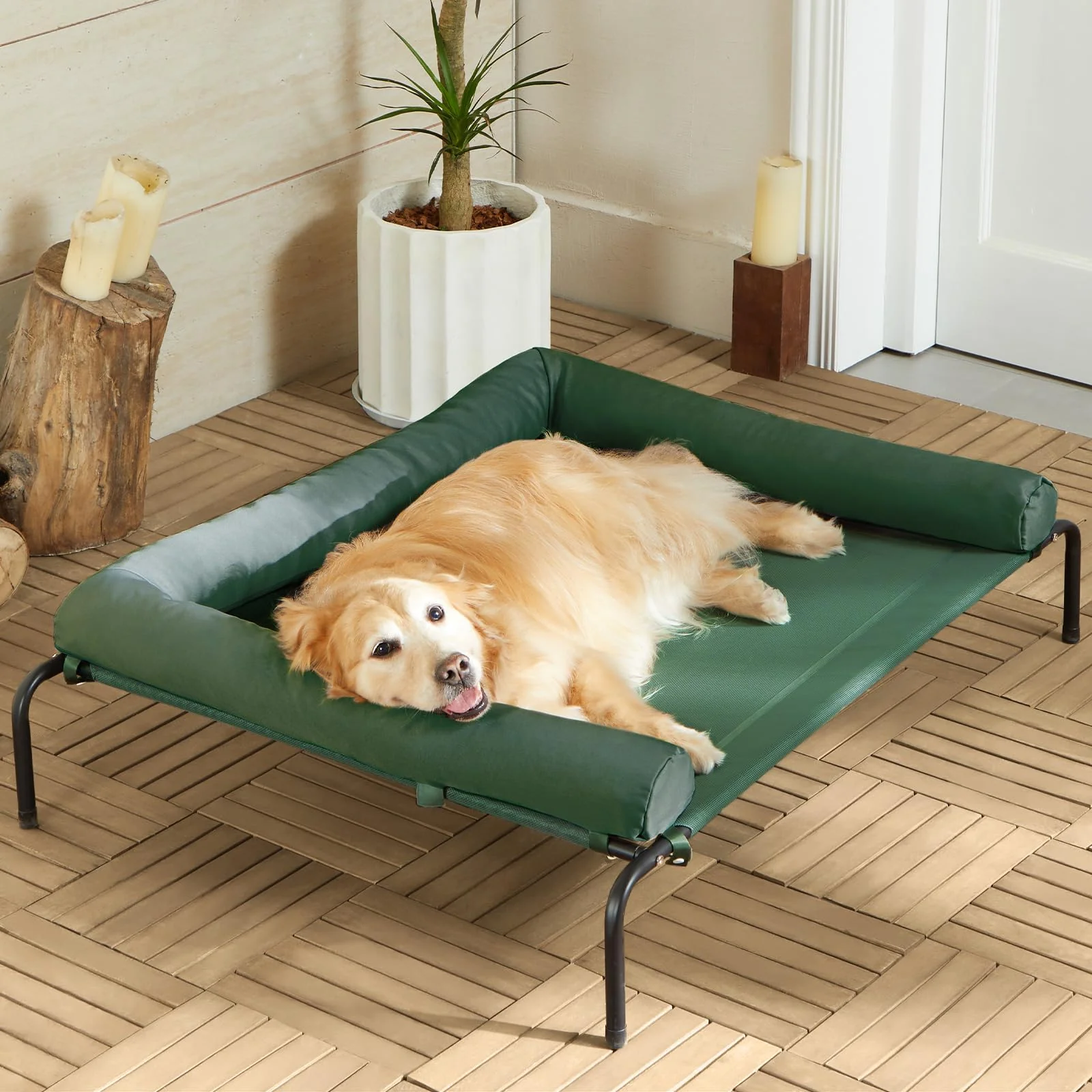 Practical Cooling d Dog Bed for Large Dogs – Waterproof Raised Cot RRPETHOME Optimized