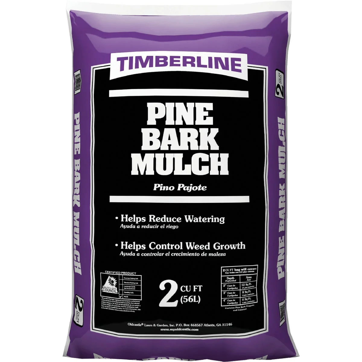Smooth Timberline 2 Cu. Ft. Pine Mulch Crafted
