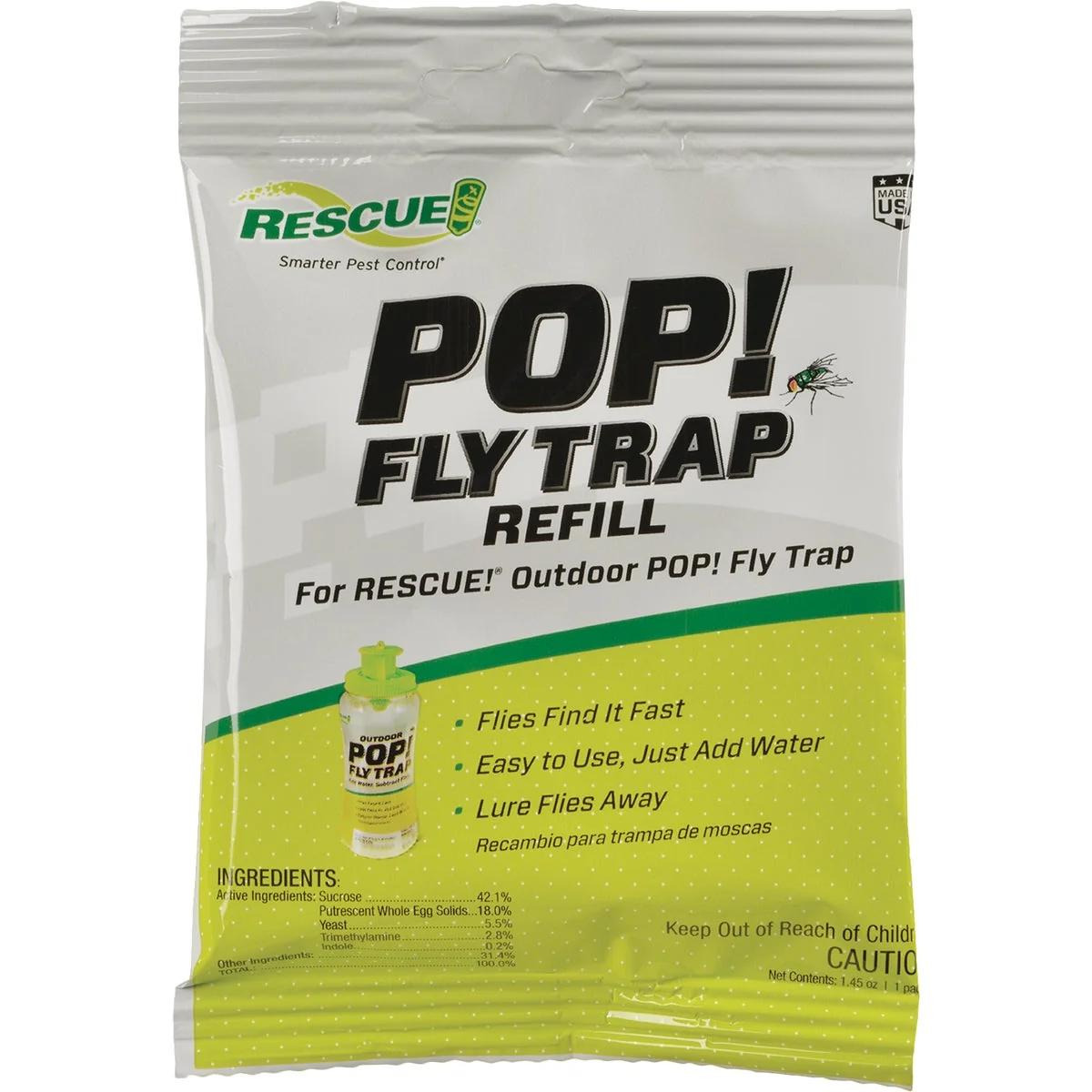 Sustainable Rescue Pop 1.45 Oz. Granular Outdoor Fly Bait Dependable