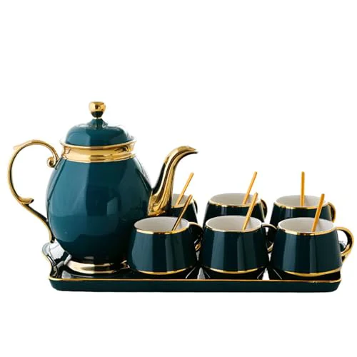 Fast Tea Cups and Tray Set of 14 Pieces Practical