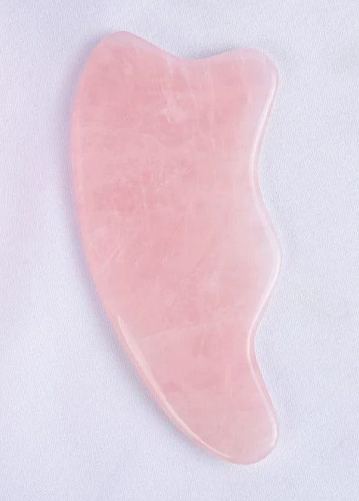 Verified ROSE QUARTZ Wave GUA SHA Scraping Massage Tool High-End