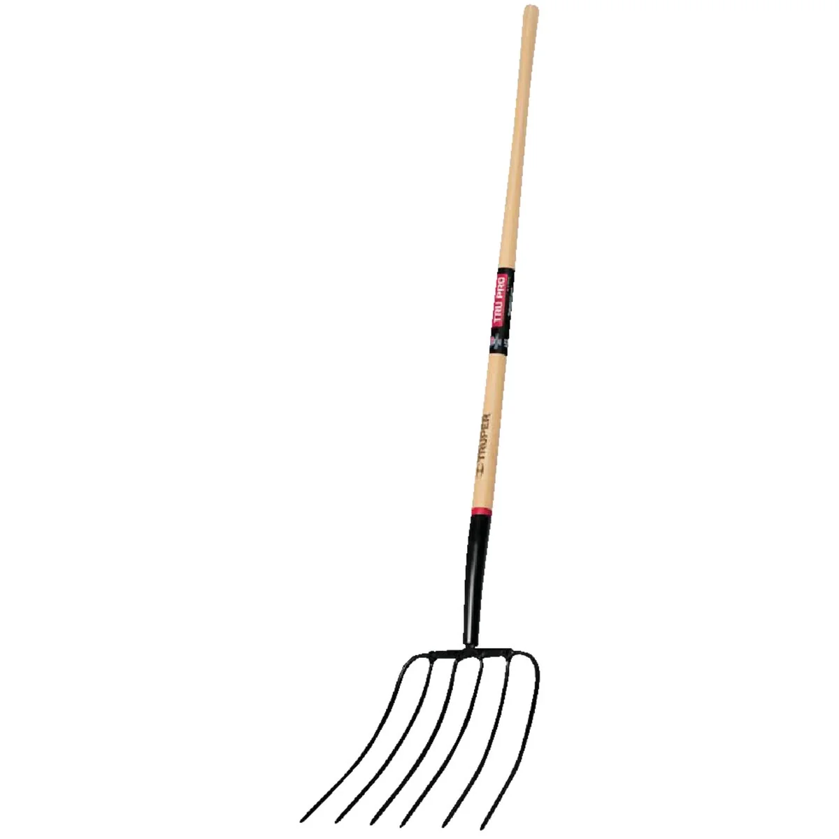 Superior Truper Tru Pro 6-Tine Manure Pitch Fork Environmentally Friendly