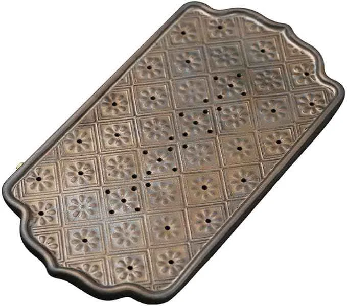 Genuine Tea Set Chinese Style Ceramic Dry Tea Table Household Tea Tray Small Water Storage Tea Tray Tea Room Tea Tray Retro Chinese Tea Set Functional