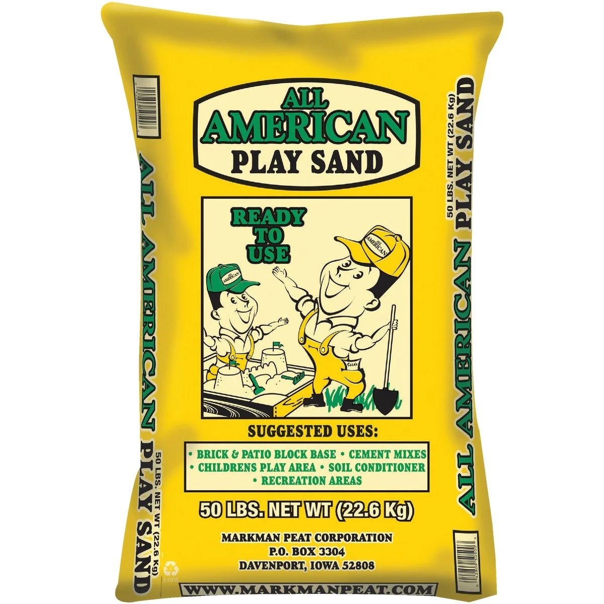 User-Friendly All American 50 Lb. Play Sand Genuine