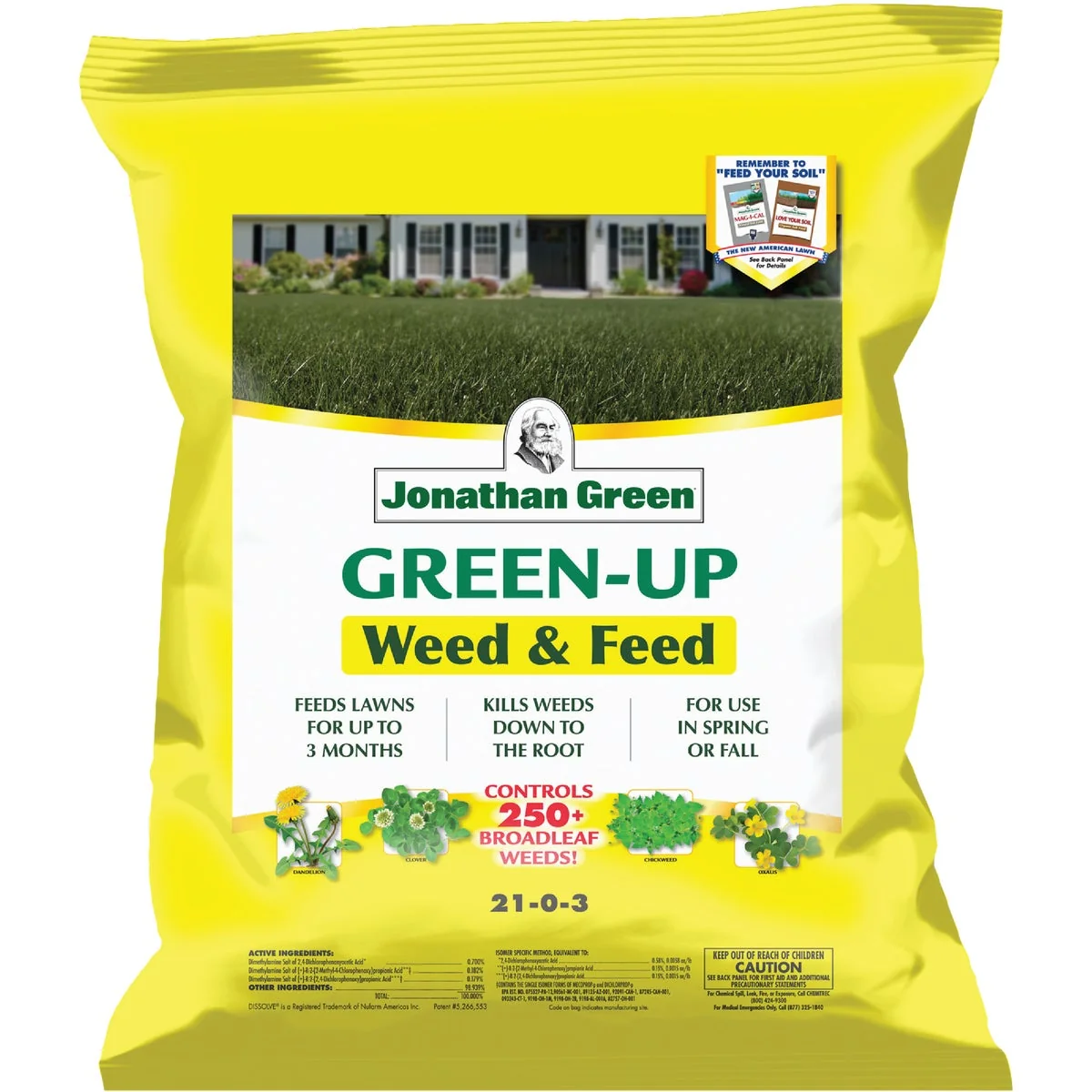 Comfortable Jonathan Green Green-Up Weed Feed 16 Lb. 5000 Sq. Ft. 21-0-3 Lawn Fertilizer with Weed Killer Advanced