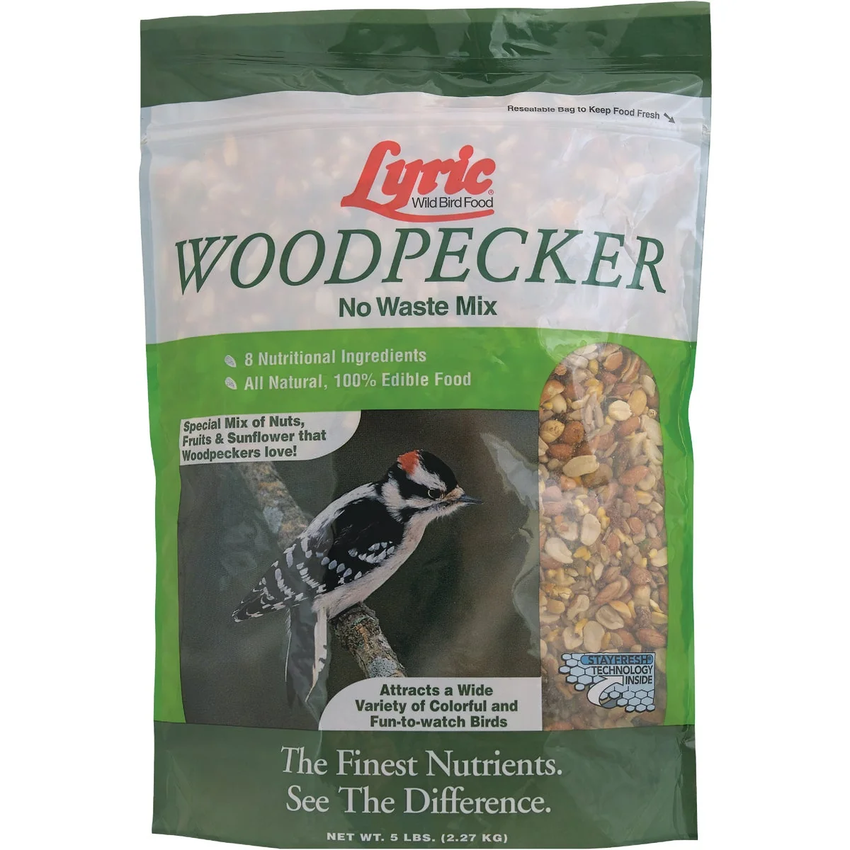 Genuine Lyric 5 Lb. Woodpecker No Waste Wild Bird Mix Consistent