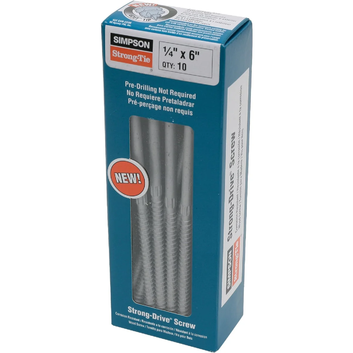 Flexible Simpson Strong-Tie 1 4 In. 6 In. Hex Head Structure Screw 10 Ct. Safe
