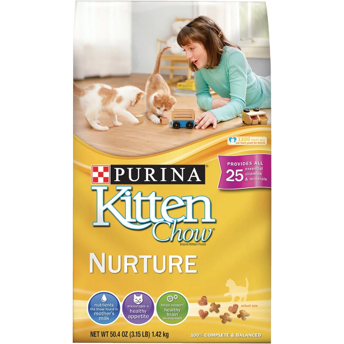 Safe Purina Kitten Chow 3.15 Lb. Chicken Flavor Dry Kitten Food Effective