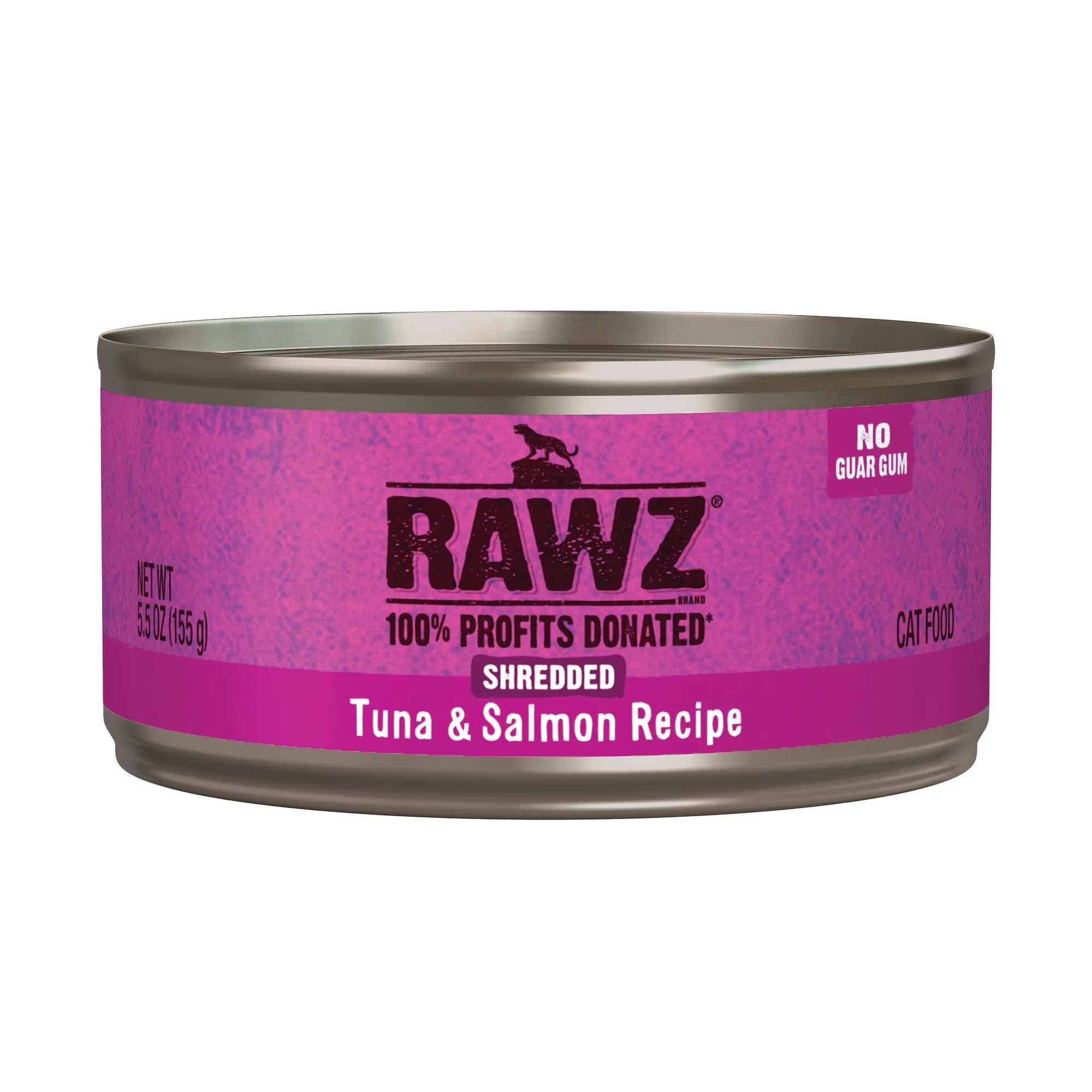 High-Quality Rawz Natural Premium Shredded Canned Cat Wet Food – Tuna Salmon Meat First Ingredient BPA Gum 24 x 5.5oz Minimalist