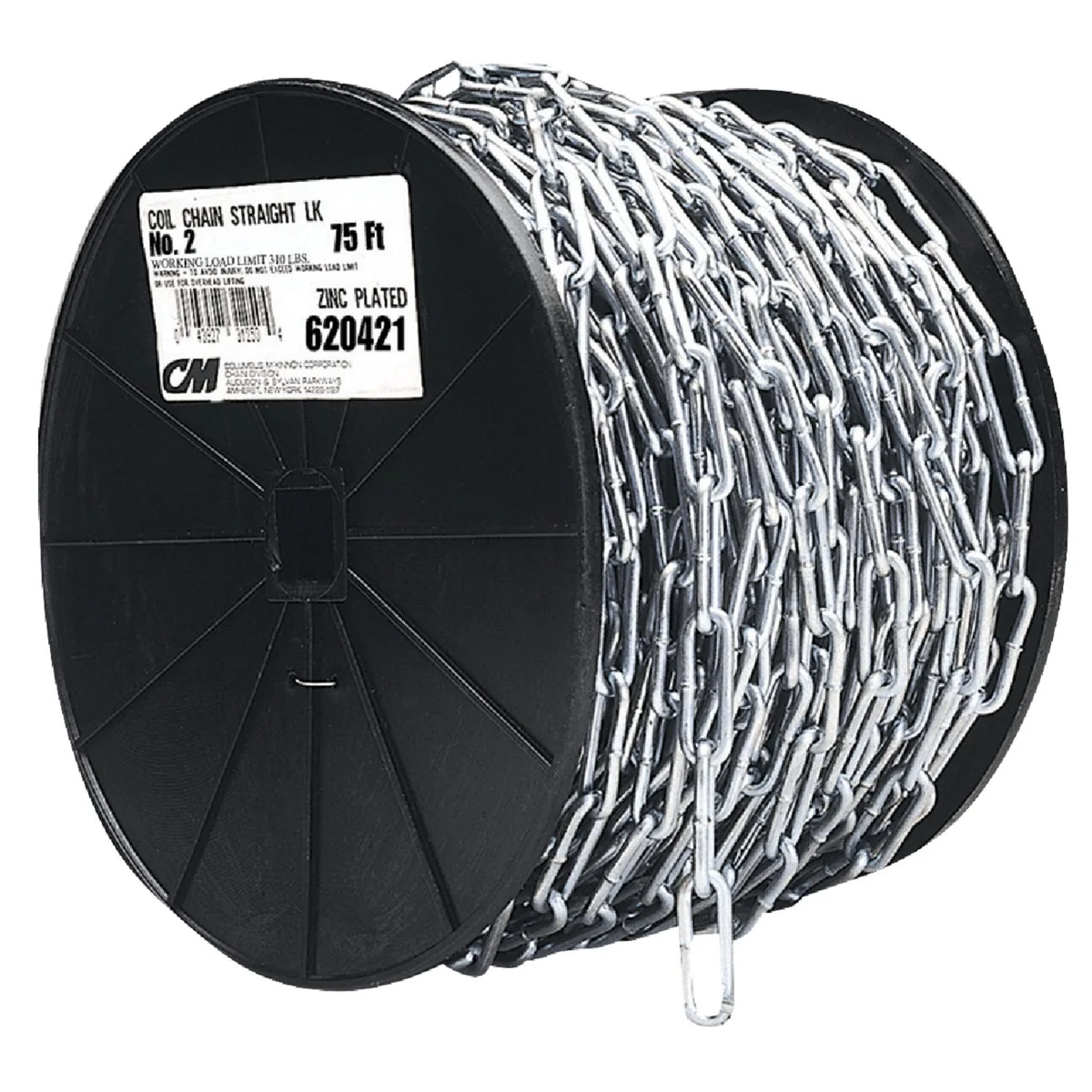 Durable Campbell 2 0 40 Ft. Zinc-Plated Low-Carbon Steel Coil Chain Advanced
