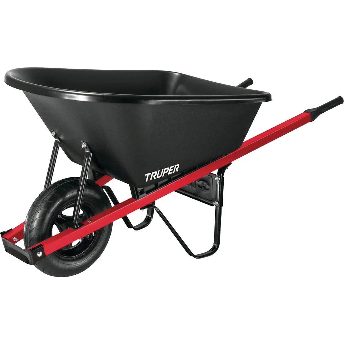 Next-Generation Truper 6 Cu. Ft. Poly Wheelbarrow with Steel Handle Fashionable