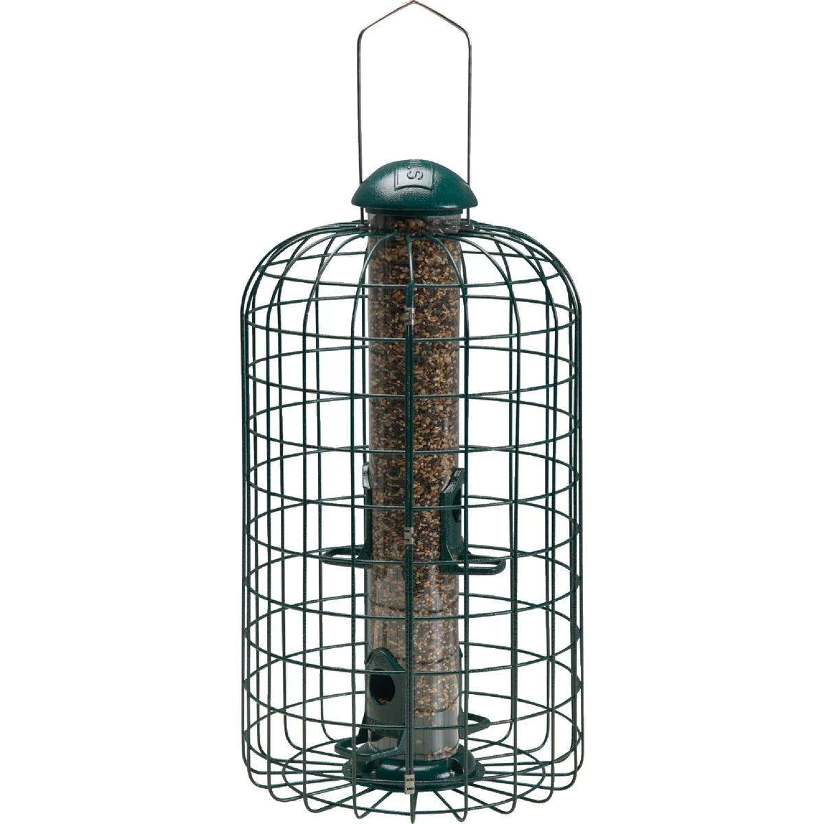 High-End Squirrel-X Green Wire 1.4 Lb. Capacity Squirrel Proof Bird Feeder Sophisticated