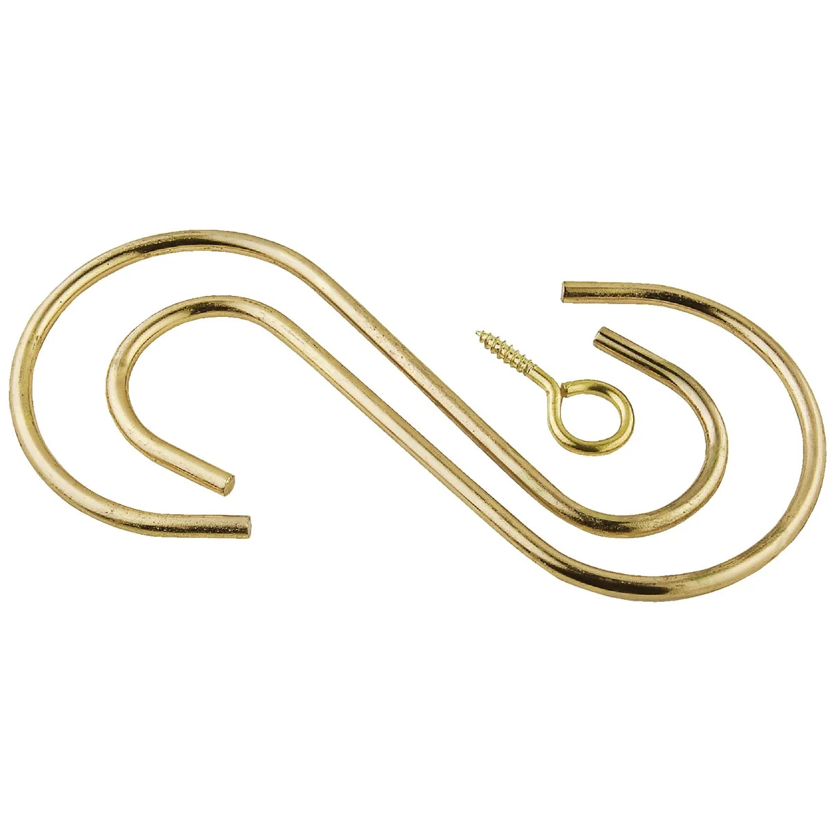 Pure National Hardware 6 In. Brass Steel Extension Hook Kit World-Class