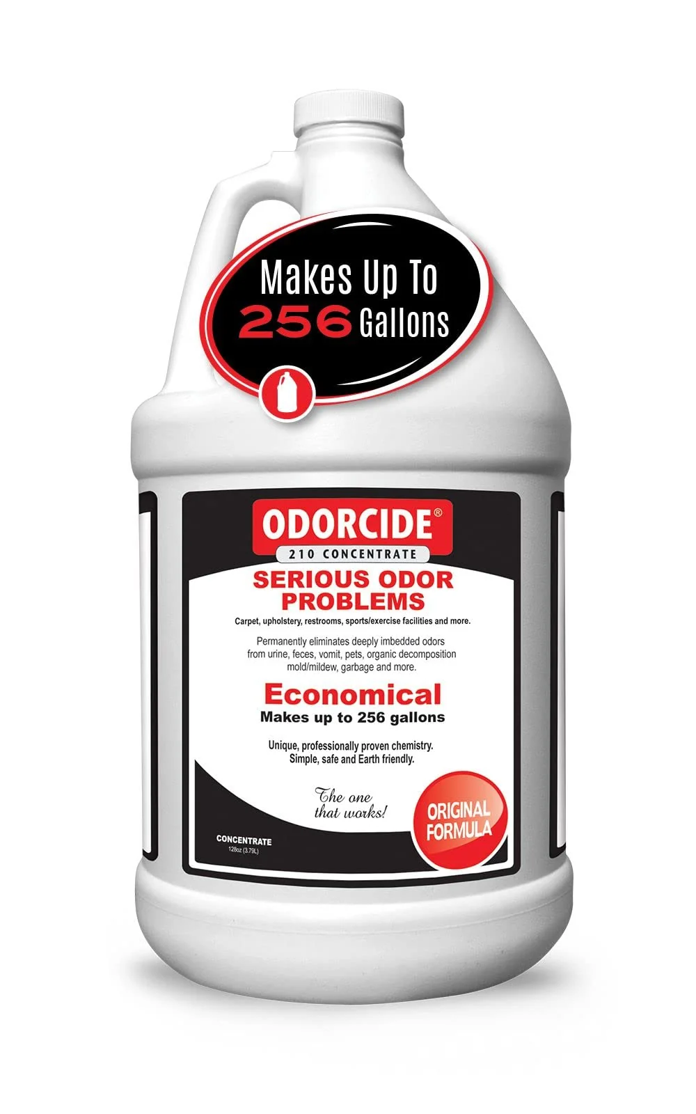 Superior Odorcide Odor Eliminator Concentrate Non-Enzymatic Odor Neutralizer for Carpets Hardwood More – 1 Gallon High-Grade