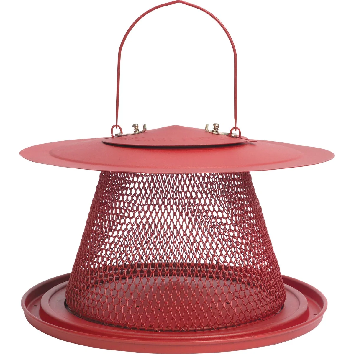Secure Perky-Pet No No Red Metal 2.5 Lb. Capacity Collapsible Bird Feeder Efficient