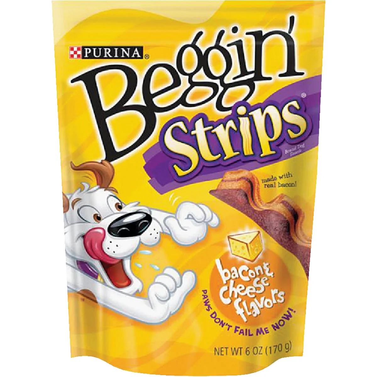 Innovative Purina Beggin' Strips Bacon Cheese Flavor Chewy Dog Treat 6 Oz. Next-Generation
