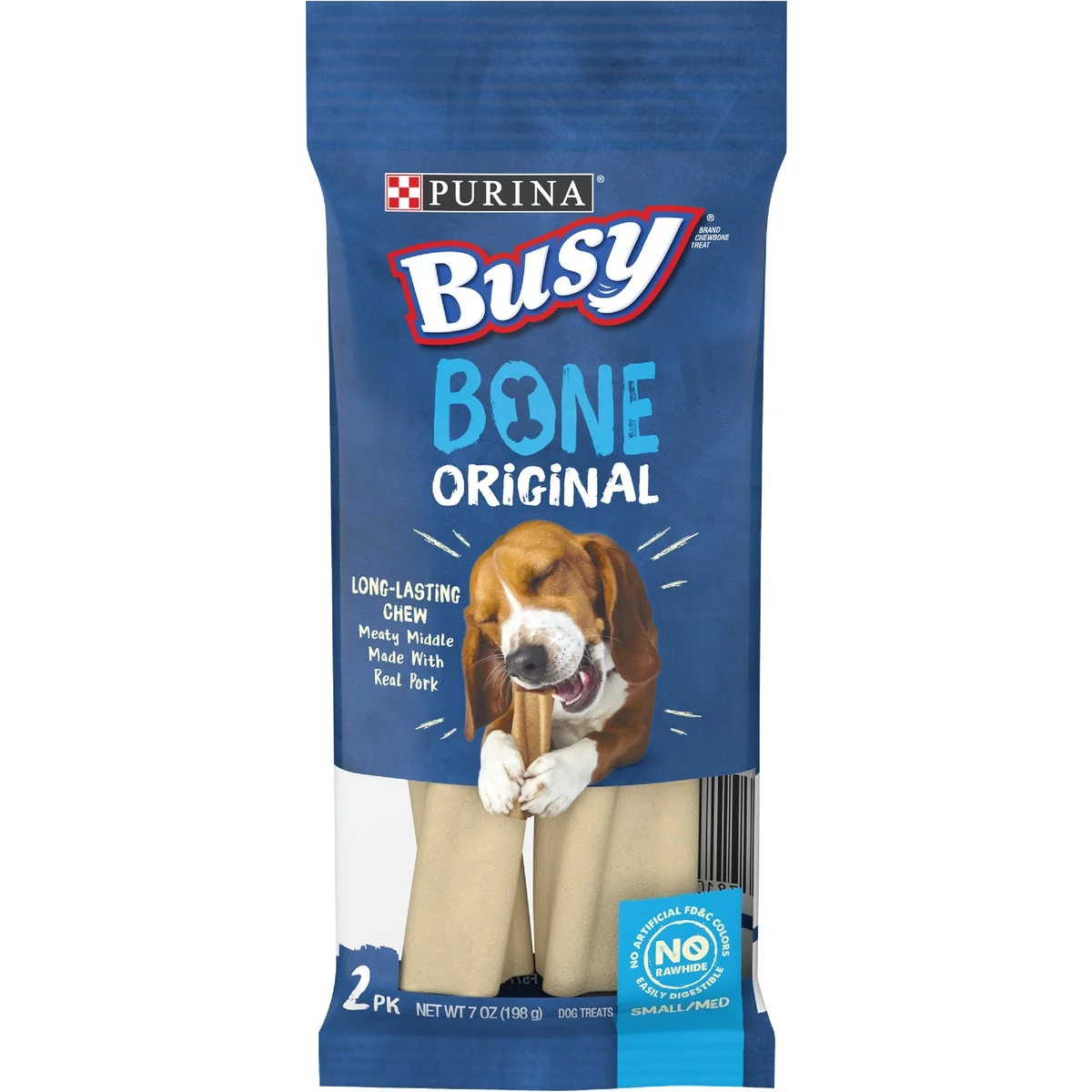Flexible Purina Busy Bone Small Medium Dog Meat Flavor Dental Dog Treat 2-Pack Luxury