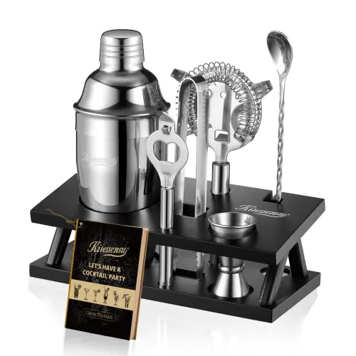 Stylish Cocktail Shaker Set Bartender Kit 6 Count Flexible