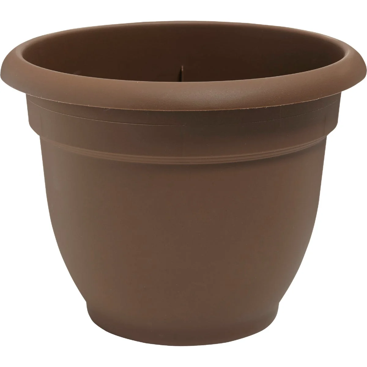 High-Grade Bloem Ariana 8.8 In. H x 8 In. Dia. Plastic Self Watering Chocolate Planter Powerful