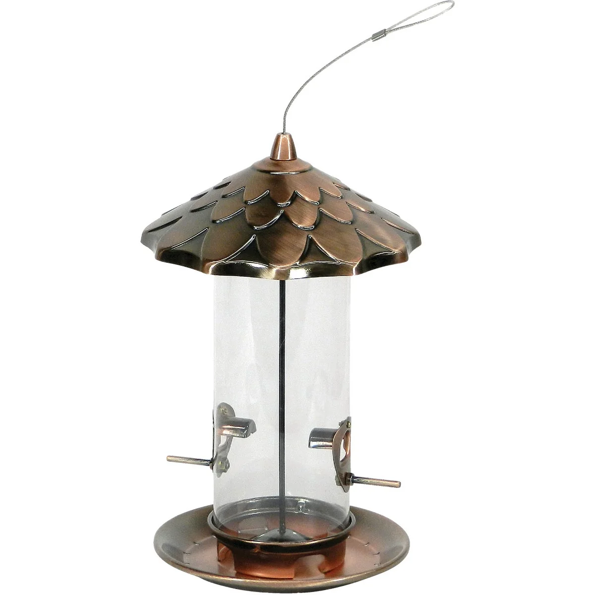 Reusable Stokes Select Copper 2.1 Qt. Capacity Acorn Bird Feeder Dependable
