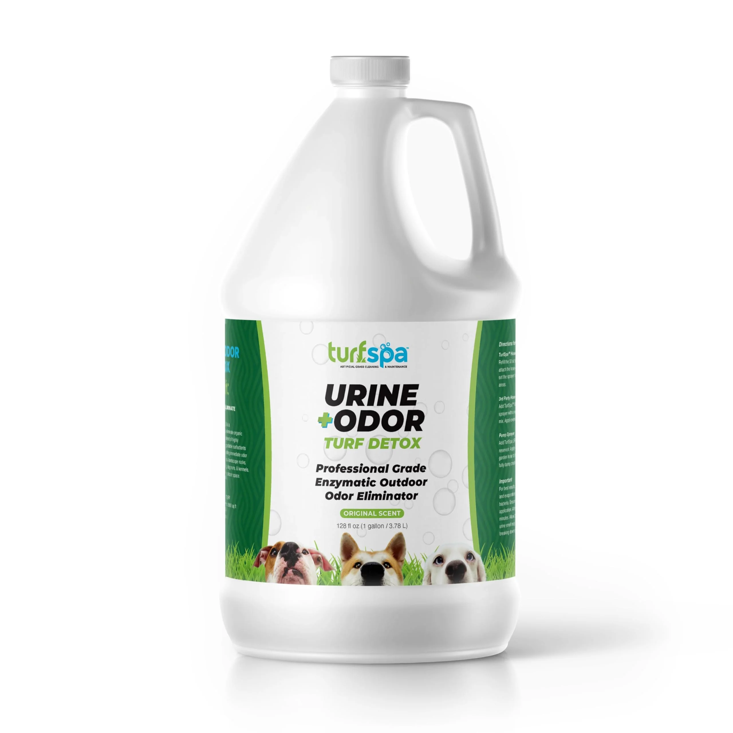 Reusable TurfSpa Turf Detox Gallon Refill – Enzymatic Odor Eliminator for Turf Concrete Kennels Sophisticated