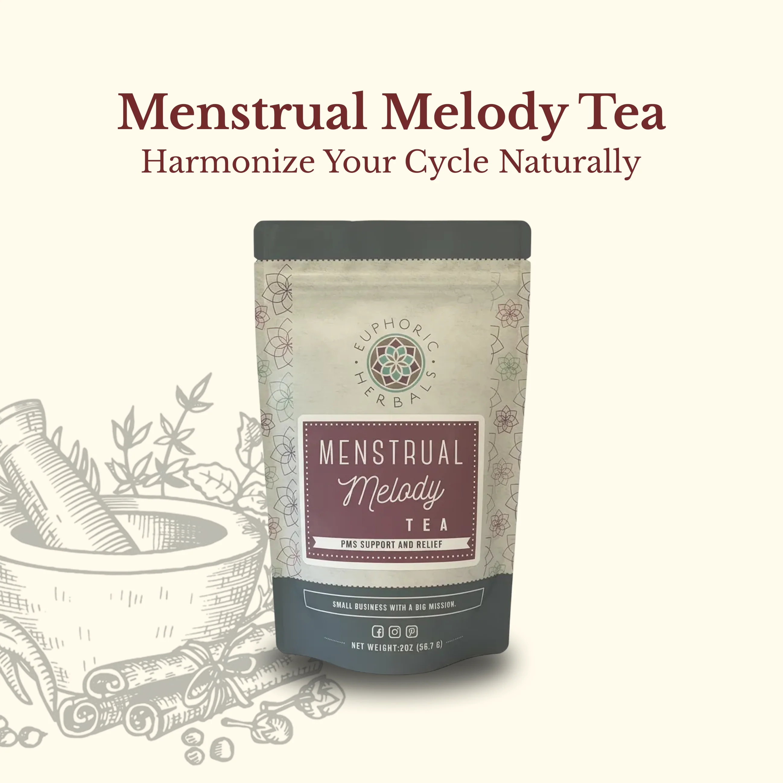 Detailed Menstrual Melody Tea Reusable