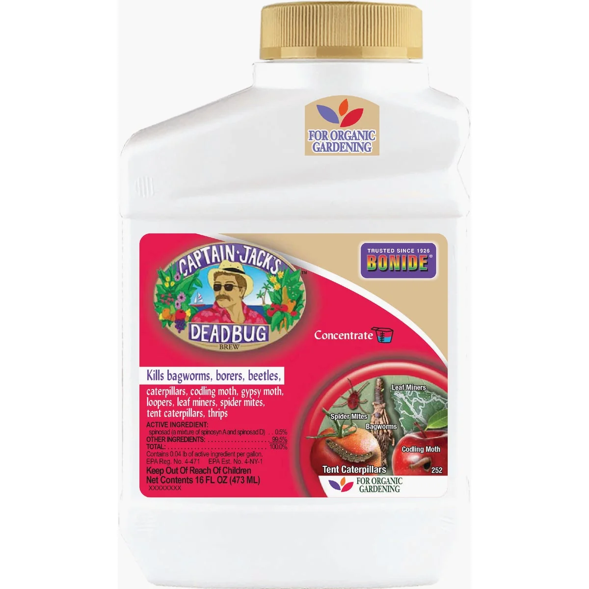 Flexible Captain Jack 1 Pt. Dead Bug Brew Concentrate Insect Killer Breathable