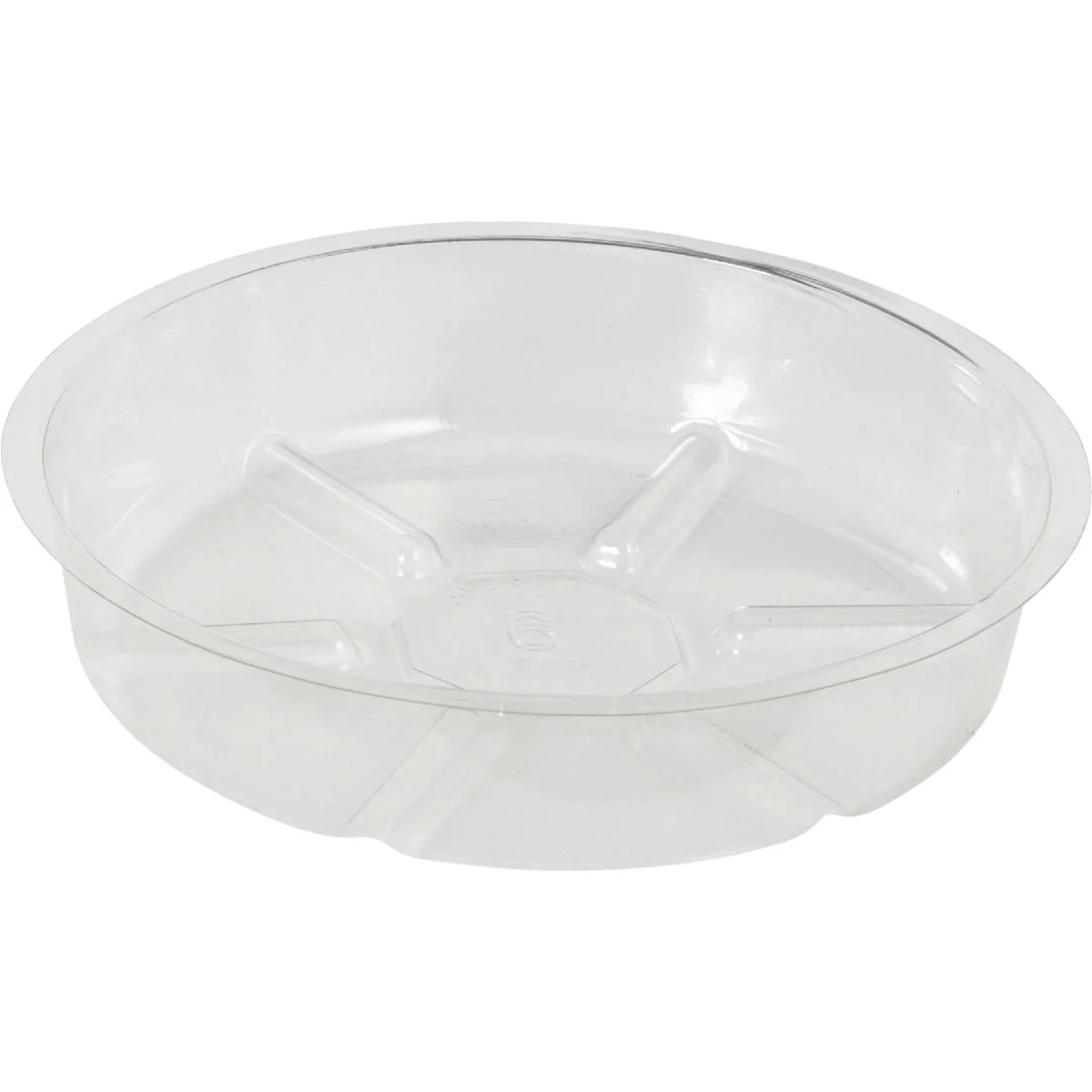 Modern Garden 6 In. Clear Vinyl Flower Pot Saucer Verified