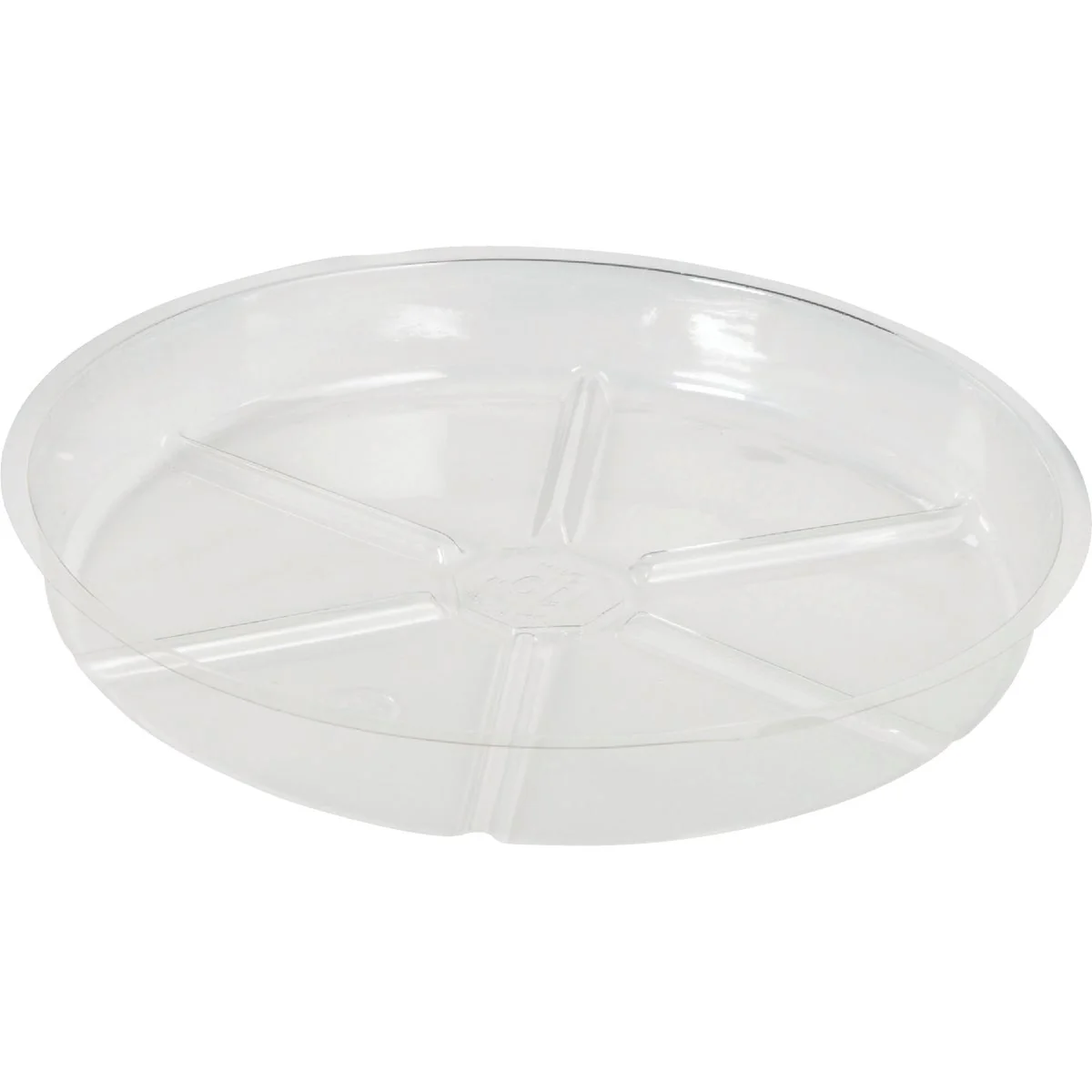 Fine Garden 10 In. Clear Vinyl Flower Pot Saucer Elegant