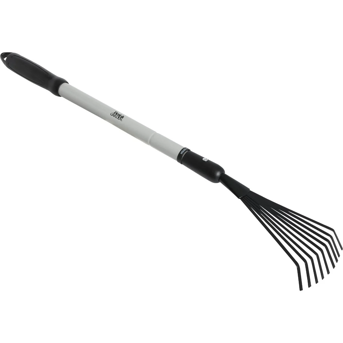 Practical Garden Extendable Handle 5.5 In. Steel Shrub Rake 9-Tine Elegant