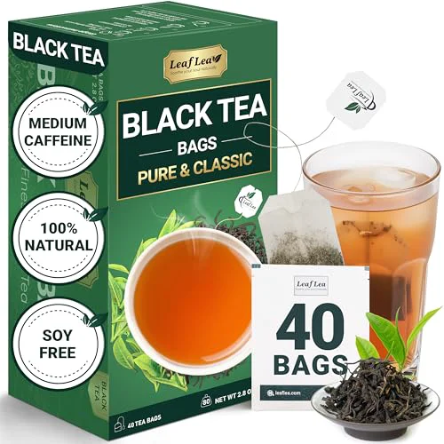 Certified Black Tea Bags 40 Count Practical