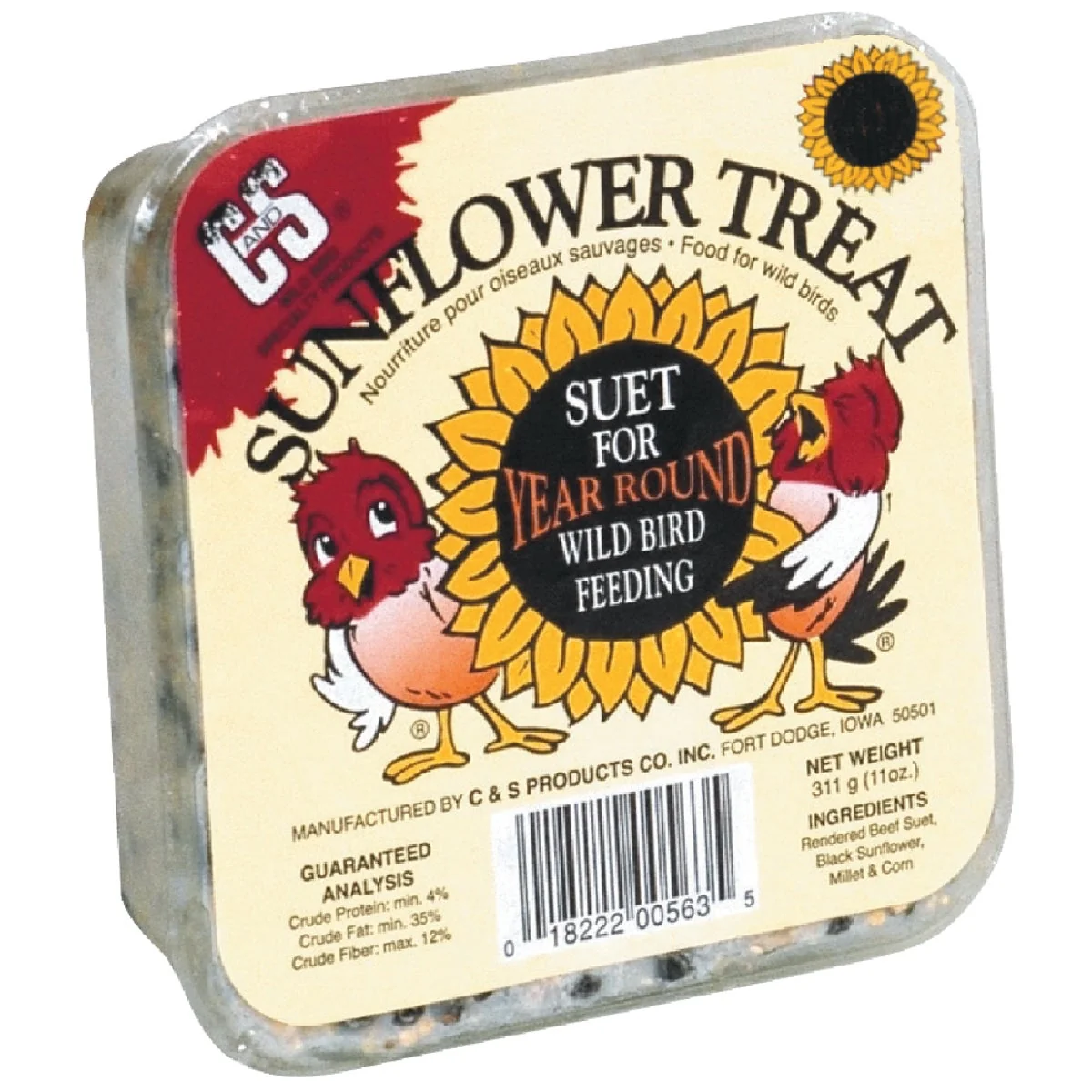 Artisan C S 11 Oz. Sunflower Treat Suet Top-Quality