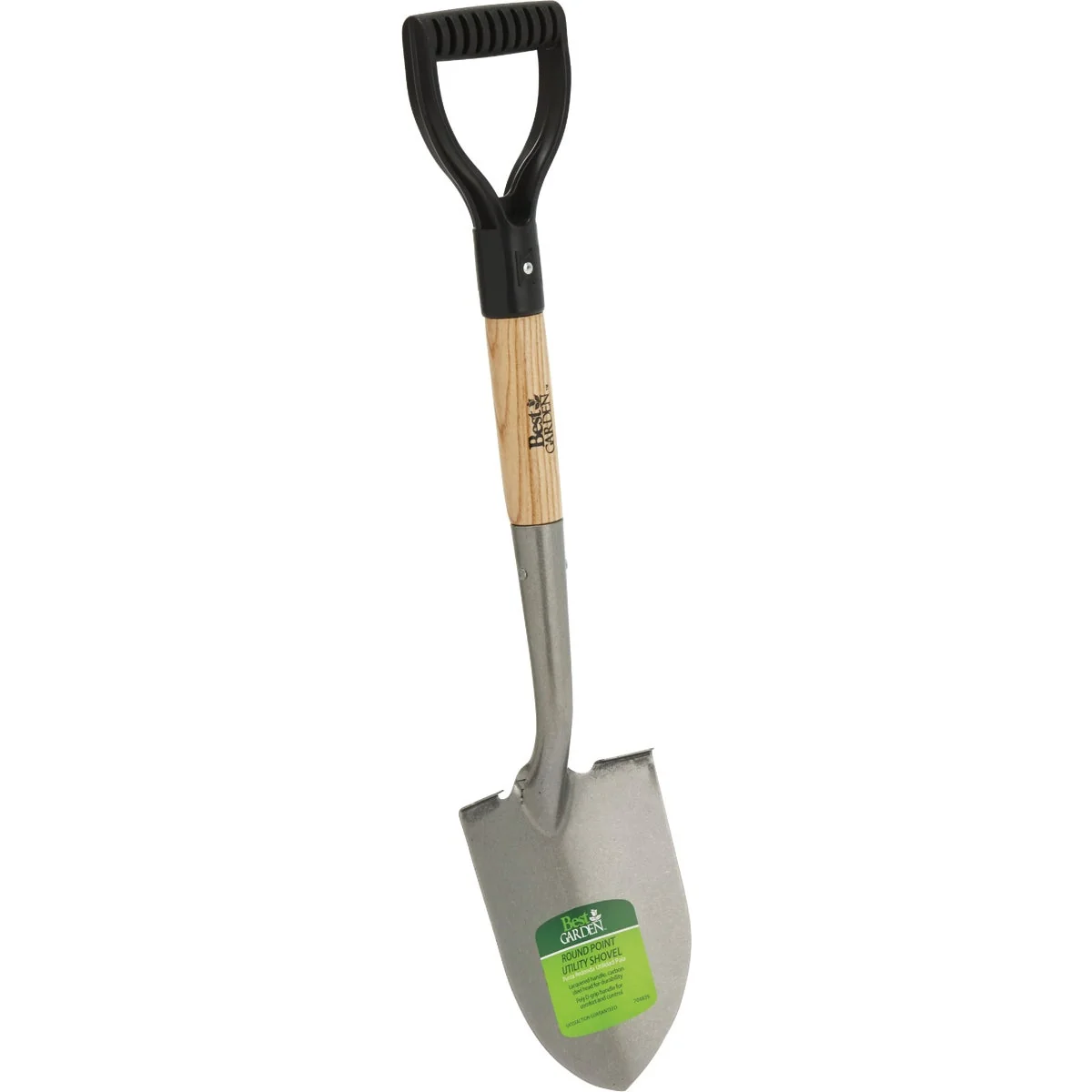 Versatile Garden 18 In. Wood D-Handle Round Point Utility Shovel Powerful