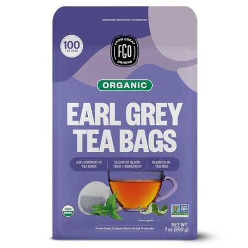 Artisan Organic Earl Grey Black Tea 100 Count High-Performance