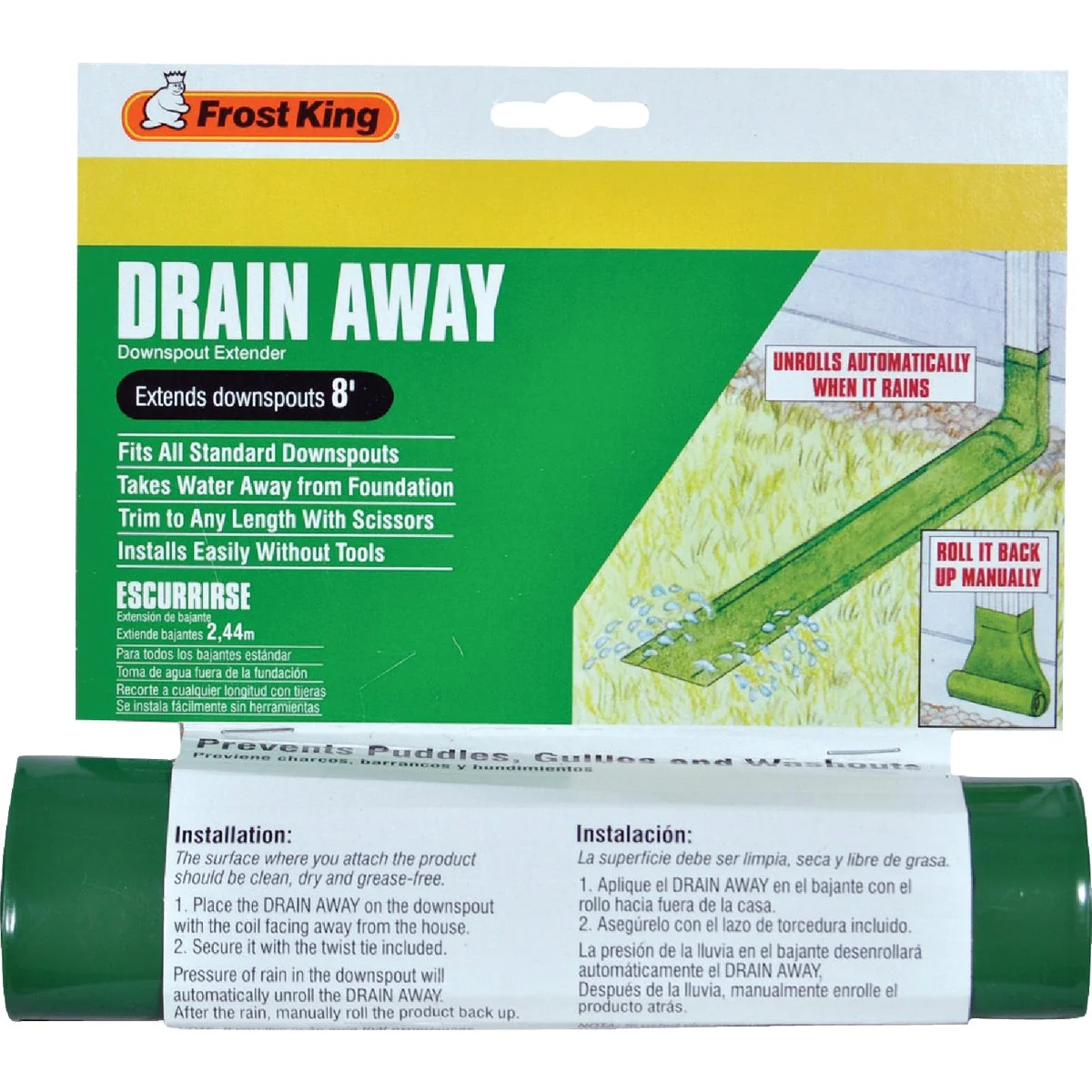 Lightweight Frost King's Standard Downspout Extender First-Class