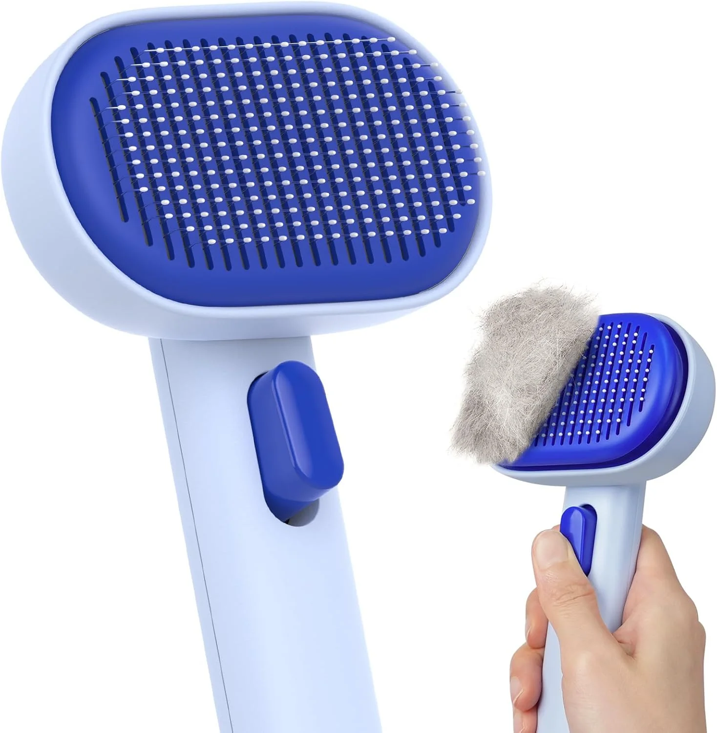 First-Class Aumuca Pet Coat Care for Horse Dog Cat Cat Brushes for Indoor Cats Horses Grooming Deshedding Brush Pet Massage Removes Loose Fur Blue Traditional