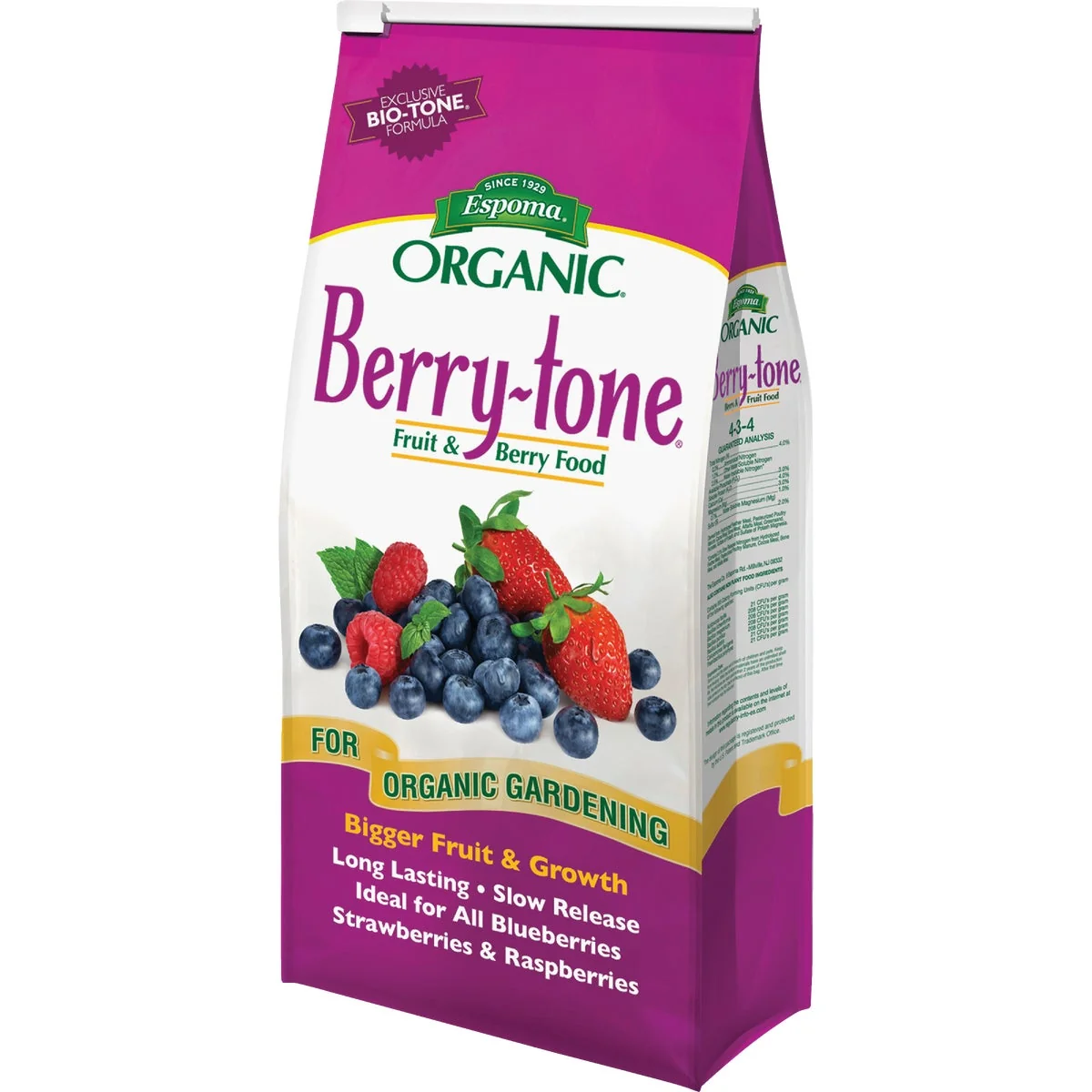 User-Friendly Espoma Organic Berry-tone 4 Lb. 4-3-4 Dry Plant Food Secure