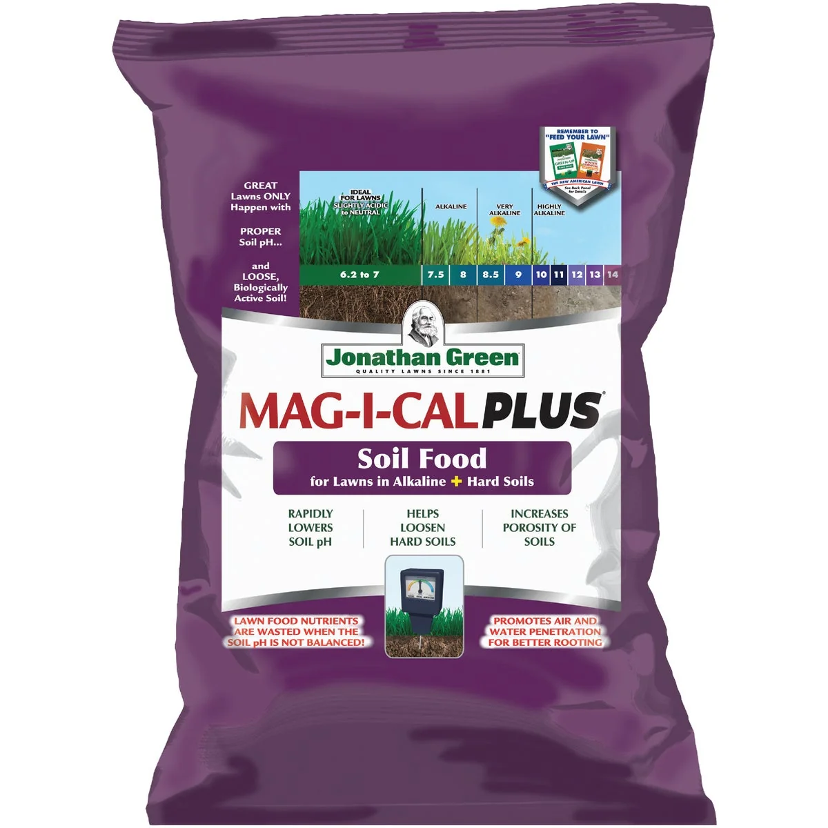 Traditional Jonathan Green MAG-I-CAL Plus 54 Lb. 15 000 Sq. Ft. 18 Calcium Lawn Fertilizer For Alkaline Soil Relaxed