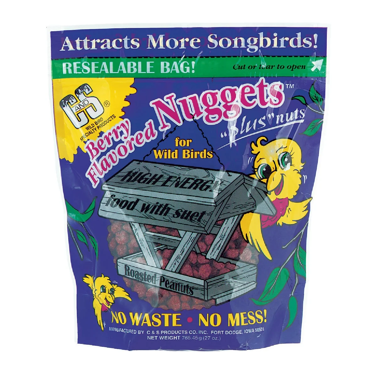 Soft C S Nuggets 27 Oz. Berry Suet Recyclable