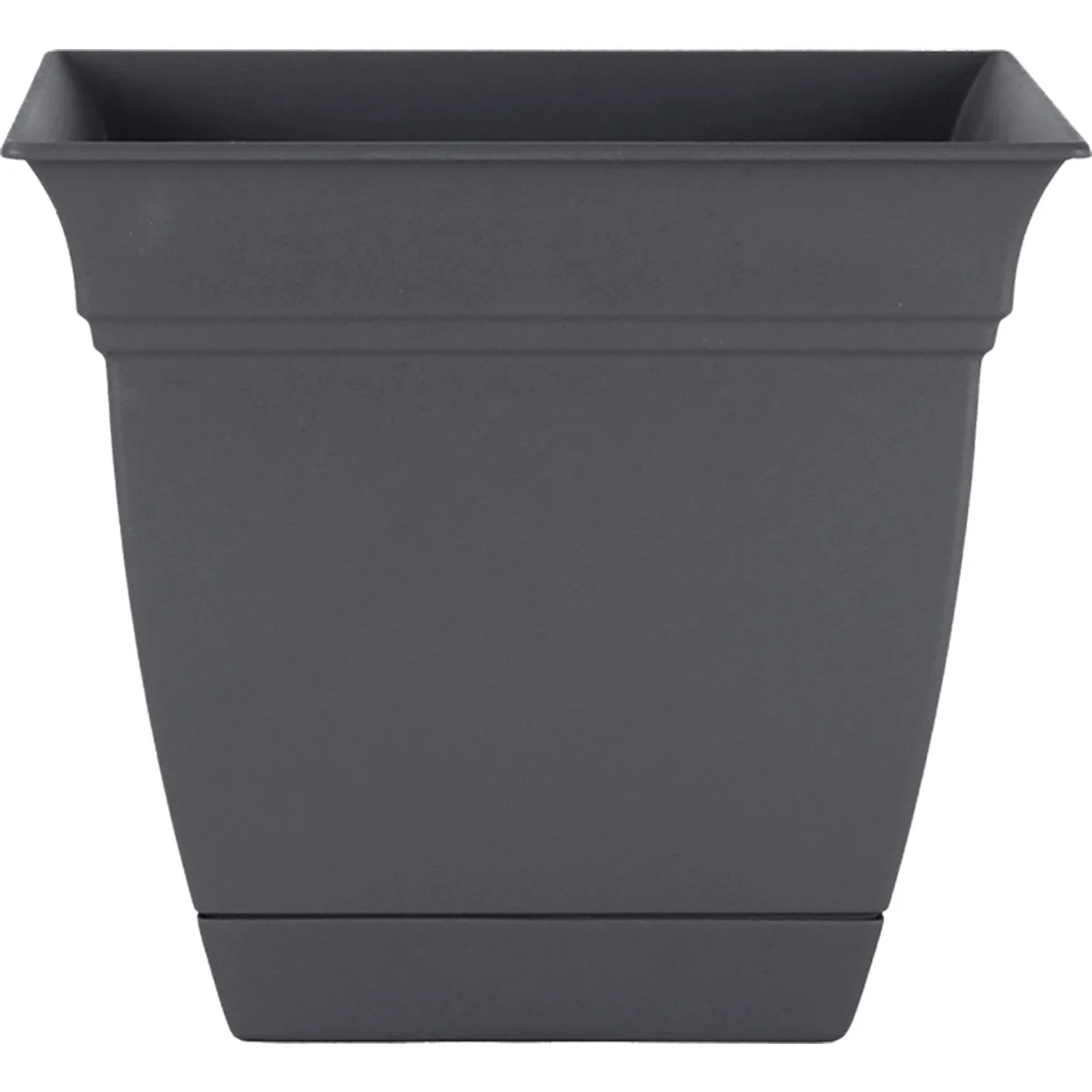 Recyclable HC Companies Eclipse 8 In. x 8 In. x 7 In. Resin Warm Gray Planter Consistent