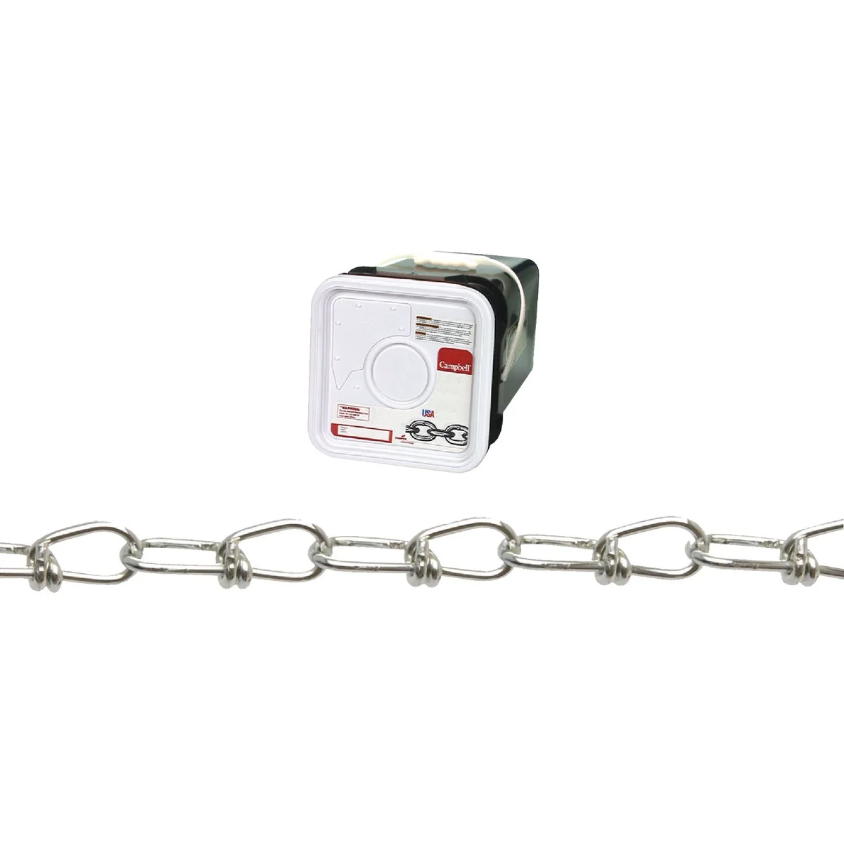 Long-Lasting Campbell 2 0 275 Ft. Zinc-Plated Low-Carbon Steel Coil Chain Fashionable