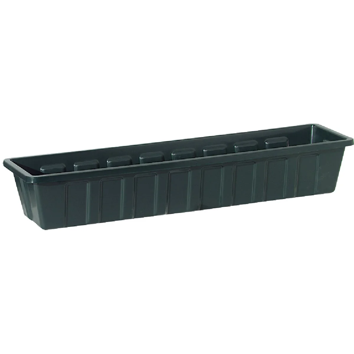 Optimized Novelty Poly-Pro 36 In. Polypropylene Hunter Green Flower Box Planter Contemporary