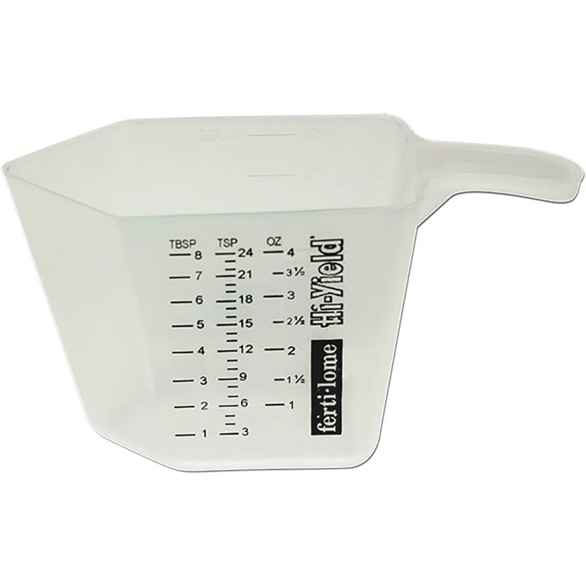 Relaxed Fertilome Hi-Yield 4 Oz. Standard Metric Plastic Garden Sprayer Measuring Cup Original Design