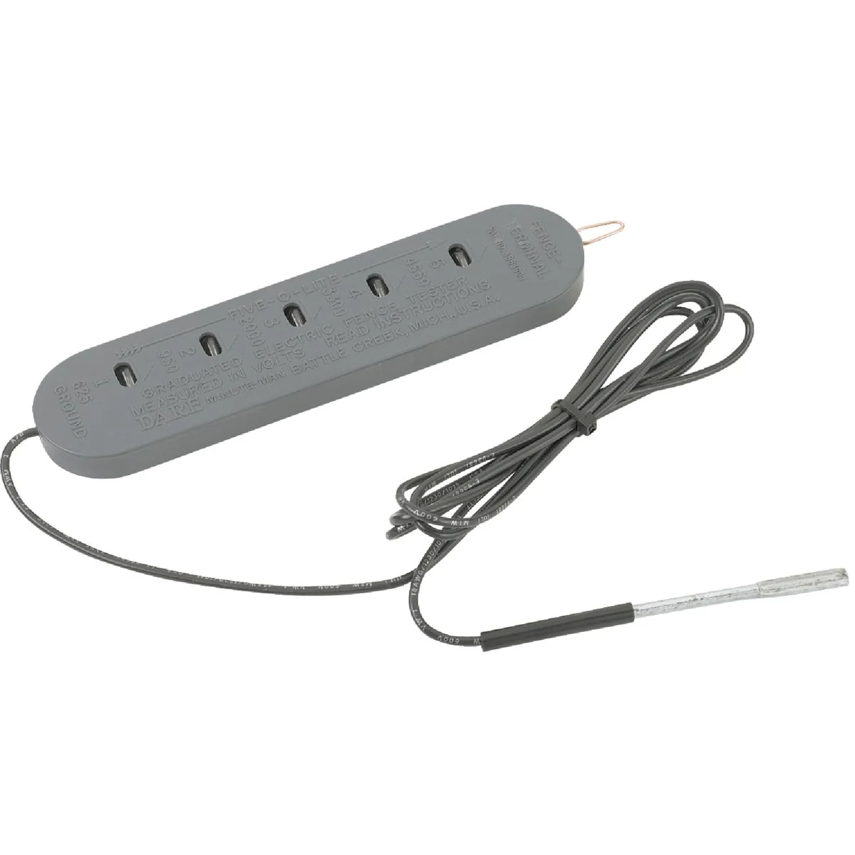 Expertly Made Dare Five-O-Lite 6-1 2 In. x 1-3 4 In. Electric Fence Tester Comfortable