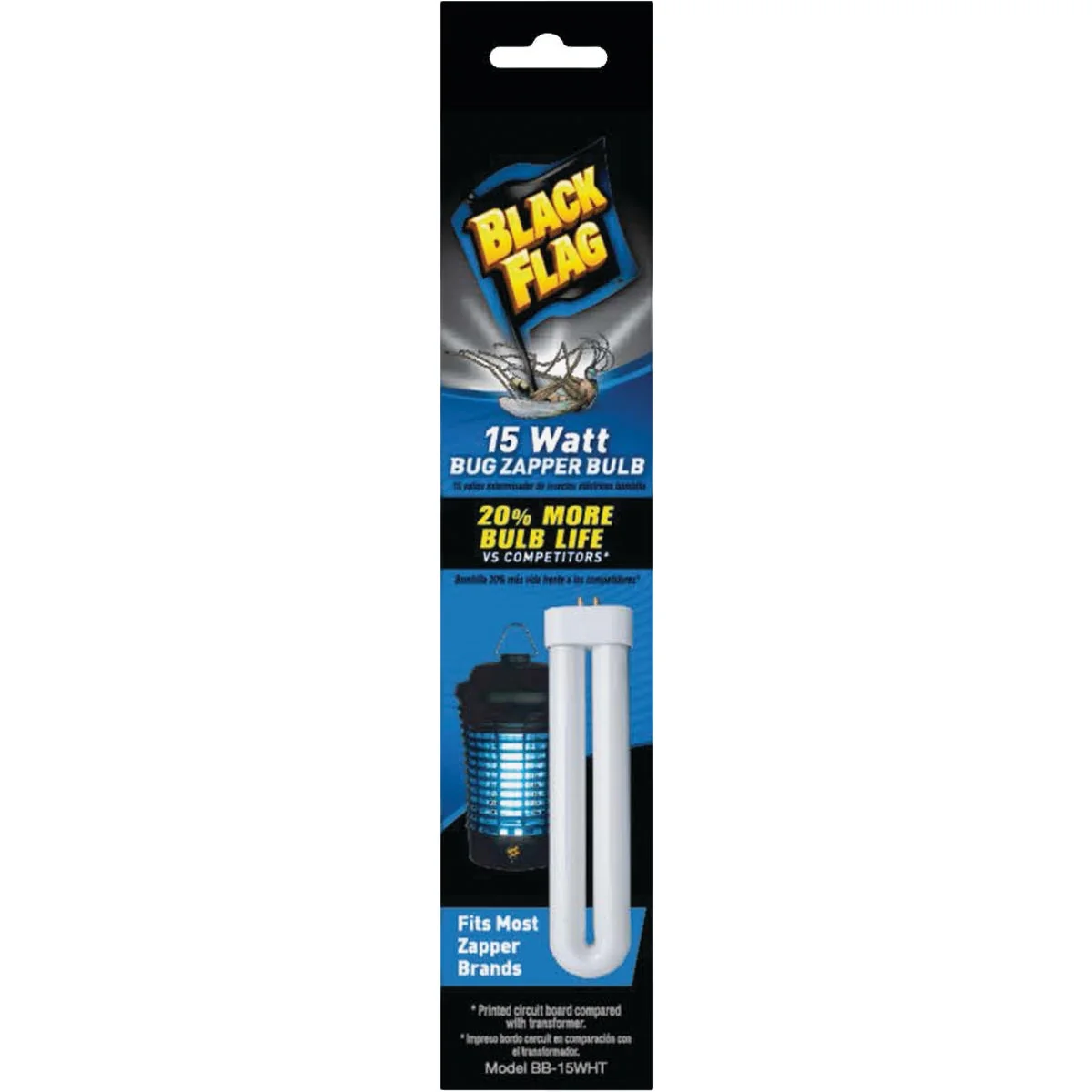 Healthy Black Flag 15W White Light Bug Zapper Bulb Genuine