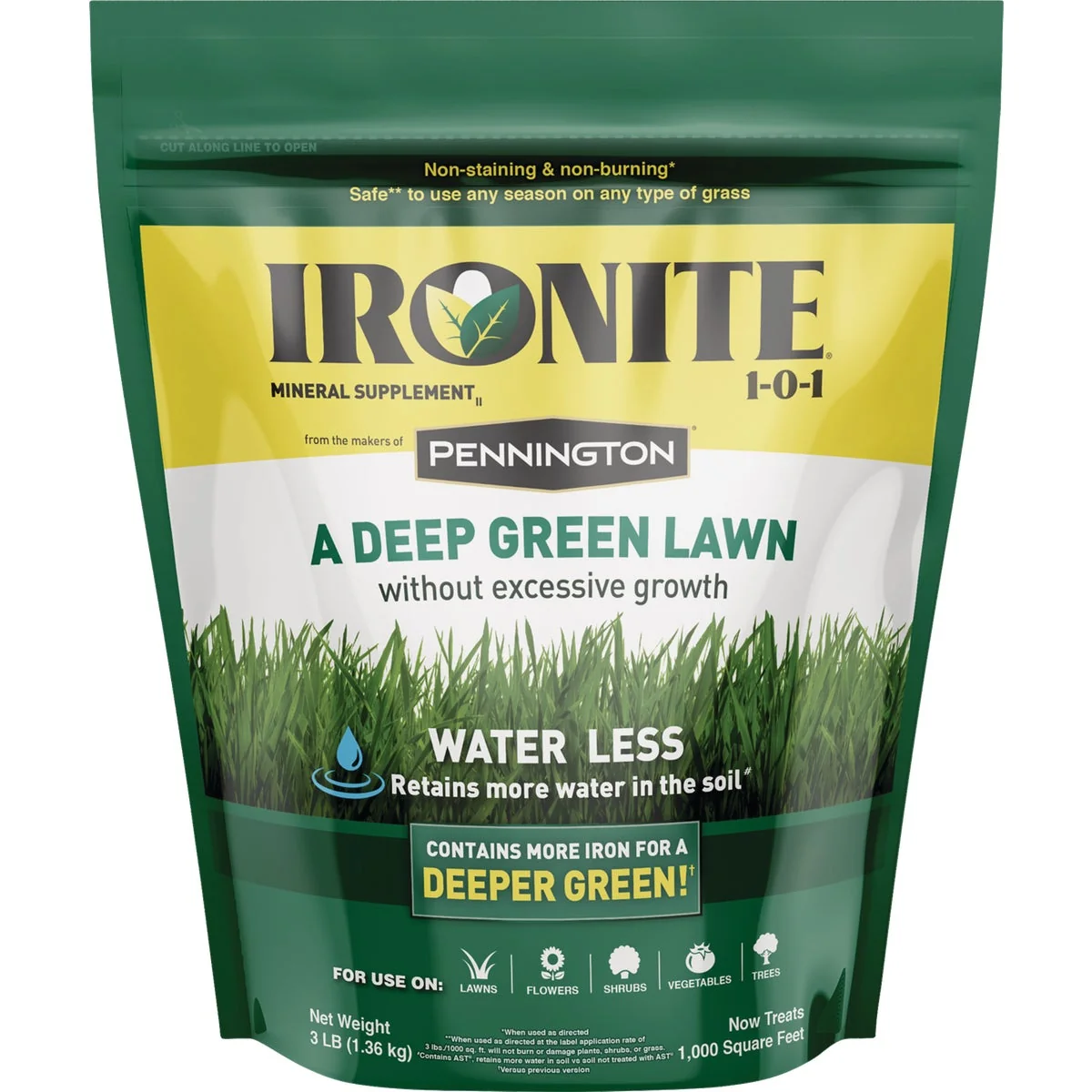 Flexible Ironite 3 Lb. 1000 Sq. Ft. Coverage Soluble Iron Carefully Designed