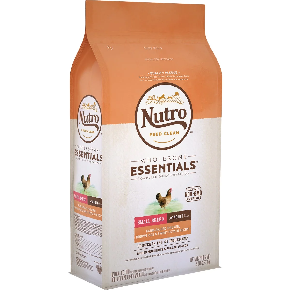 Functional Nutro Wholesome Essentials 5 Lb. Chicken Brown Rice Sweet Potato Small Breed Adult Dry Dog Food Crafted